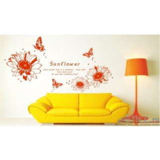 Наклейка на стіну "Sunflower" з оракалу - Інтернет-магазин спільних покупок ToGether