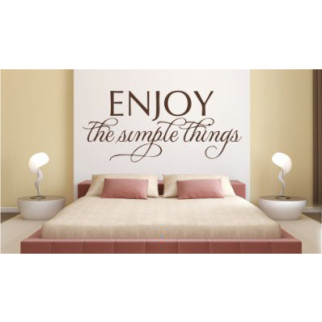 Вінілова інтер'єрна наклейка декор на стіну та шпалери «Enjoy» з оракалу - Інтернет-магазин спільних покупок ToGether