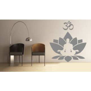 Вінілова інтер'єрна наклейка декор на стіну та шпалери «Медитація» з оракалу 100x100 - Інтернет-магазин спільних покупок ToGether