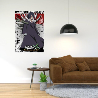 Плакат-постер з принтом "Обіто Учиха (Персонаж аніме «Наруто»)"    А3 - Інтернет-магазин спільних покупок ToGether