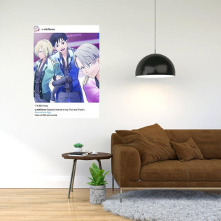 Плакат-постер з принтом "Yuri on Ice - Юрі на льоду (аніме)"     А3 - Інтернет-магазин спільних покупок ToGether