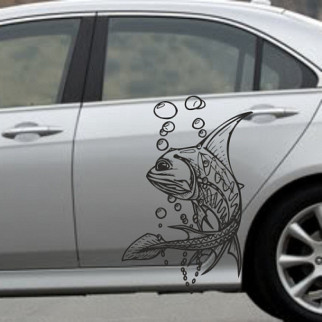Наклейка на автомобіль «Рибка у ставку» з оракалу - Інтернет-магазин спільних покупок ToGether