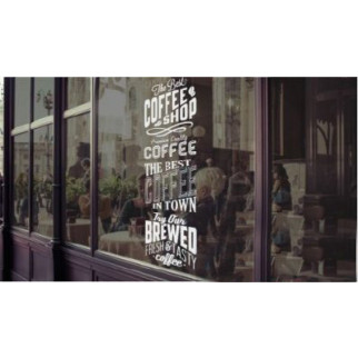 Наклейка "Best Coffee" з оракалу - Інтернет-магазин спільних покупок ToGether