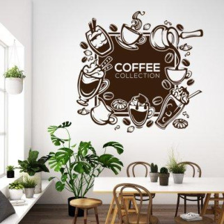 Наклейка «Колекція кави» з оракалу - Інтернет-магазин спільних покупок ToGether