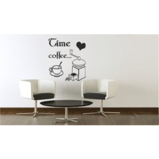 Наклейка "Coffee time" з оракалу - Інтернет-магазин спільних покупок ToGether