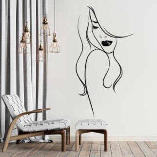 Вінілова інтер'єрна наклейка декор на стіну та шпалери «Образ краси» з оракалу - Інтернет-магазин спільних покупок ToGether