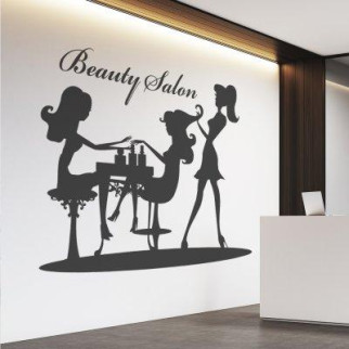 Вінілова інтер'єрна наклейка декор на стіну та шпалери «Силуети краси» з оракалу - Інтернет-магазин спільних покупок ToGether