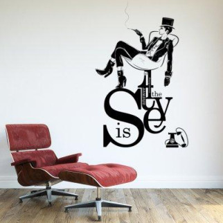 Вінілова інтер'єрна наклейка декор на стіну та шпалери «Стильна» з оракалу - Інтернет-магазин спільних покупок ToGether