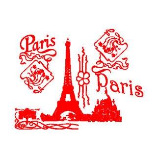 Наклейка «Париж Paris» з оракалу - Інтернет-магазин спільних покупок ToGether
