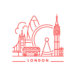 Наклейка «Графічний Лондон» з оракалу - Інтернет-магазин спільних покупок ToGether