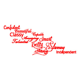 Наклейка "Confident beautiful" з оракалу - Інтернет-магазин спільних покупок ToGether