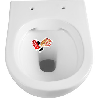 Наклейка на унітаз. Наліпка на унітаз. Toilet sticker з оракалу - Інтернет-магазин спільних покупок ToGether