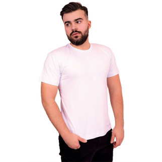 Чоловічі бавовняні футболки ОПТОМ. Базові однотонні майки під друк, нанесення без принта зі складу M - Інтернет-магазин спільних покупок ToGether