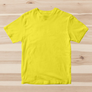 Чоловічі бавовняні жовті футболки ОПТОМ. Базові однотонні майки під друк, нанесення без принта зі складу - Інтернет-магазин спільних покупок ToGether