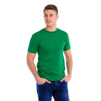 Чоловічі бавовняні зелені футболки ОПТОМ. Базові однотонні майки під друк, нанесення без принта зі складу M - Інтернет-магазин спільних покупок ToGether
