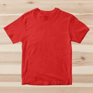 Чоловічі бавовняні червоні футболки ОПТОМ. Базові однотонні майки під друк, нанесення без принта зі складу - Інтернет-магазин спільних покупок ToGether