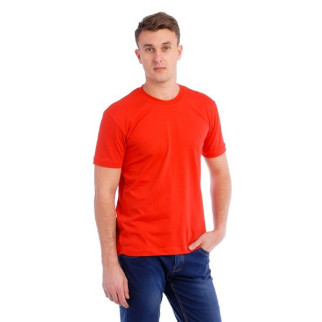 Чоловічі бавовняні червоні футболки ОПТОМ. Базові однотонні майки під друк, нанесення без принта зі складу M - Інтернет-магазин спільних покупок ToGether