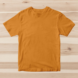 Чоловічі бавовняні оранжеві футболки ОПТОМ. Базові однотонні майки під друк, нанесення без принта - Інтернет-магазин спільних покупок ToGether