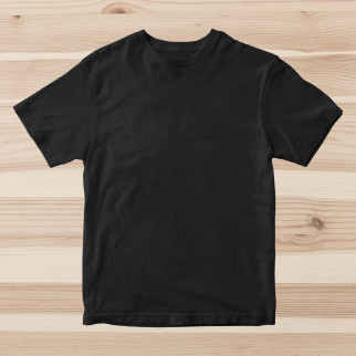 Чоловічі бавовняні чорні футболки ОПТОМ. Базові однотонні майки під друк, нанесення без принта зі складу - Інтернет-магазин спільних покупок ToGether