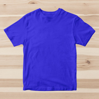 Чоловічі бавовняні яскраво-сині футболки ОПТОМ. Базові однотонні майки під друк, нанесення без принта - Інтернет-магазин спільних покупок ToGether