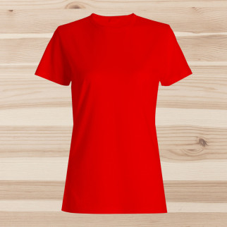 Жіночі бавовняні червоні футболки ОПТОМ. Базові однотонні майки під друк, нанесення без принта зі складу - Інтернет-магазин спільних покупок ToGether