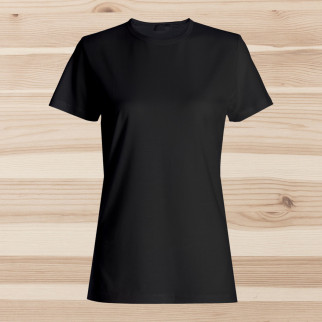 Жіночі бавовняні чорні футболки ОПТОМ. Базові однотонні майки під друк, нанесення без принта зі складу XS, Casual - Інтернет-магазин спільних покупок ToGether