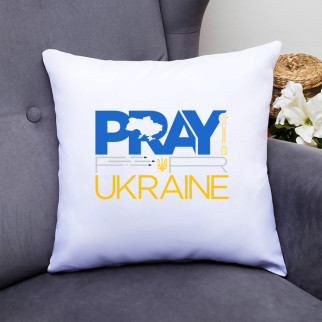 Подушка декоративна з принтом "Pray Ukraine" - Інтернет-магазин спільних покупок ToGether