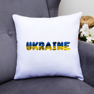 Подушка декоративна з принтом "Ukraine (окрас прапора)" - Інтернет-магазин спільних покупок ToGether