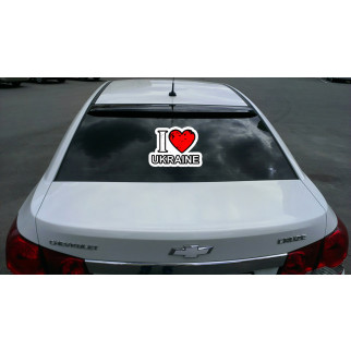 Наклейка на автомобіль "I love Ukraine" з оракалу - Інтернет-магазин спільних покупок ToGether
