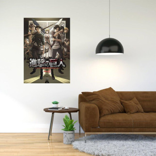 Плакат-постер з принтом "Attack on Titan - Вторгнення титанів (японська постапокаліптична манга) 3"     A4 - Інтернет-магазин спільних покупок ToGether