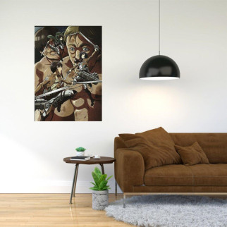 Плакат-постер з принтом "Attack on Titan - Вторгнення титанів (японська постапокаліптична манга) 6"     A2 - Інтернет-магазин спільних покупок ToGether