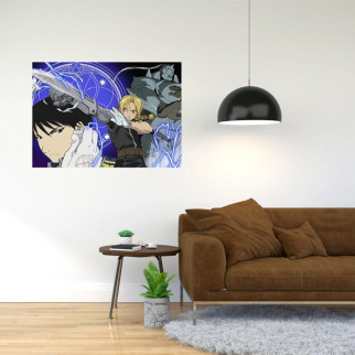 Плакат-постер з принтом "Fullmetal Alchemist - Сталевий алхімік (манга  аніме серіал) 1"     А4 - Інтернет-магазин спільних покупок ToGether