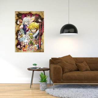Плакат-постер з принтом Сім смертних гріхів  Nanatsu no Taizai  The Seven Deadly Sins  7 смертних гріхів    A0 - Інтернет-магазин спільних покупок ToGether