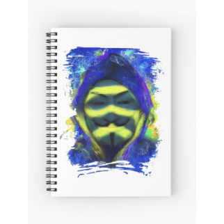 Скетчбук Sketchbook (блокнот) для малювання з принтом "Анонімус. Anonymous" - Інтернет-магазин спільних покупок ToGether