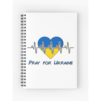 Скетчбук Sketchbook для малювання із принтом "Pray for Ukraine" - Інтернет-магазин спільних покупок ToGether