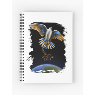 Скетчбук Sketchbook (блокнот) для малювання з принтом "Голуб світу над планетою Земля" А3 - Інтернет-магазин спільних покупок ToGether