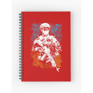 Скетчбук Sketchbook (блокнот) для малювання з принтом "Український військовий" А3 - Інтернет-магазин спільних покупок ToGether