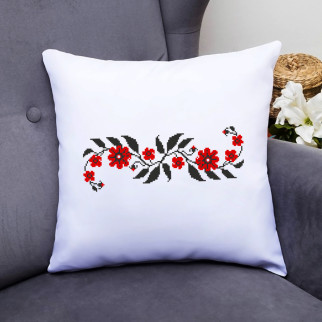 Декоративна подушка з принтом "Горизонтальний квітковий орнамент" Push IT - Інтернет-магазин спільних покупок ToGether