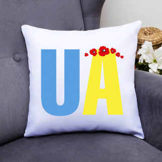 Декоративна подушка з принтом "UA" Push IT - Інтернет-магазин спільних покупок ToGether