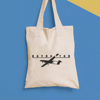 Еко-сумка, шоппер, щоденна з принтом"Bayraktar" Push IT - Інтернет-магазин спільних покупок ToGether