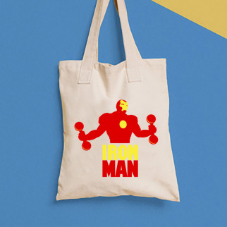 Еко-сумка, шоппер, щоденна з принтом "Iron Man" Push IT - Інтернет-магазин спільних покупок ToGether
