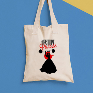 Еко-сумка, шоппер, щоденна з принтом "Принцеса у сукні: Iron princess" Push IT - Інтернет-магазин спільних покупок ToGether