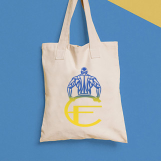 Еко-сумка, шоппер, щоденна з принтом "Емблема CF" Push IT - Інтернет-магазин спільних покупок ToGether