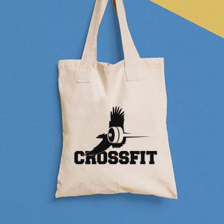 Еко-сумка, шоппер, щоденна з принтом "Crossfit 5" Push IT - Інтернет-магазин спільних покупок ToGether