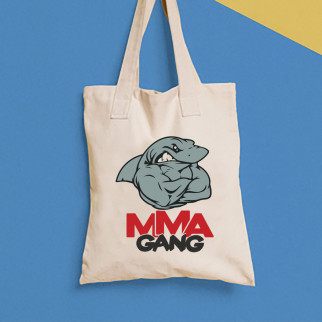 Еко-сумка, шоппер, щоденна з принтом "Акула ММА Gang" Push IT - Інтернет-магазин спільних покупок ToGether