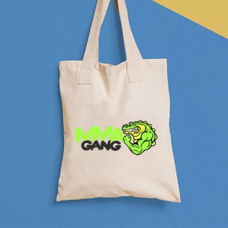 Еко-сумка, шоппер, щоденна з принтом "MMA Gang Крокодил" Push IT - Інтернет-магазин спільних покупок ToGether