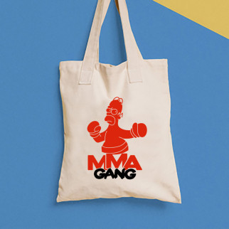 Еко-сумка, шоппер, щоденна з принтом "MMA Gang Гомер Сімпсон" Push IT - Інтернет-магазин спільних покупок ToGether