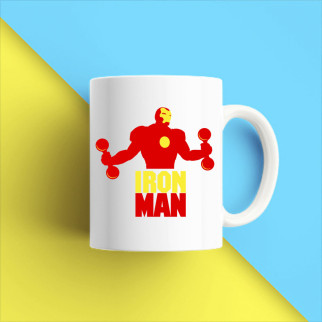 Білий кухоль (чашка) з принтом "Iron Man" Push IT - Інтернет-магазин спільних покупок ToGether
