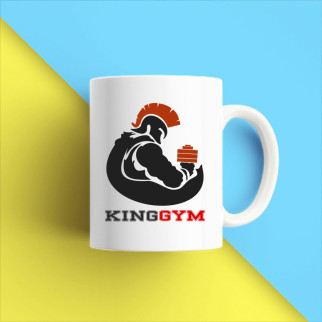 Білий кухоль (чашка) з принтом "King gym" Push IT - Інтернет-магазин спільних покупок ToGether