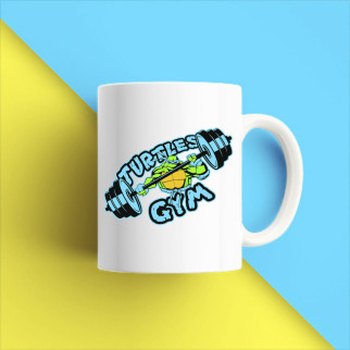 Білий кухоль (чашка) з принтом "Turtles gym" Push IT - Інтернет-магазин спільних покупок ToGether